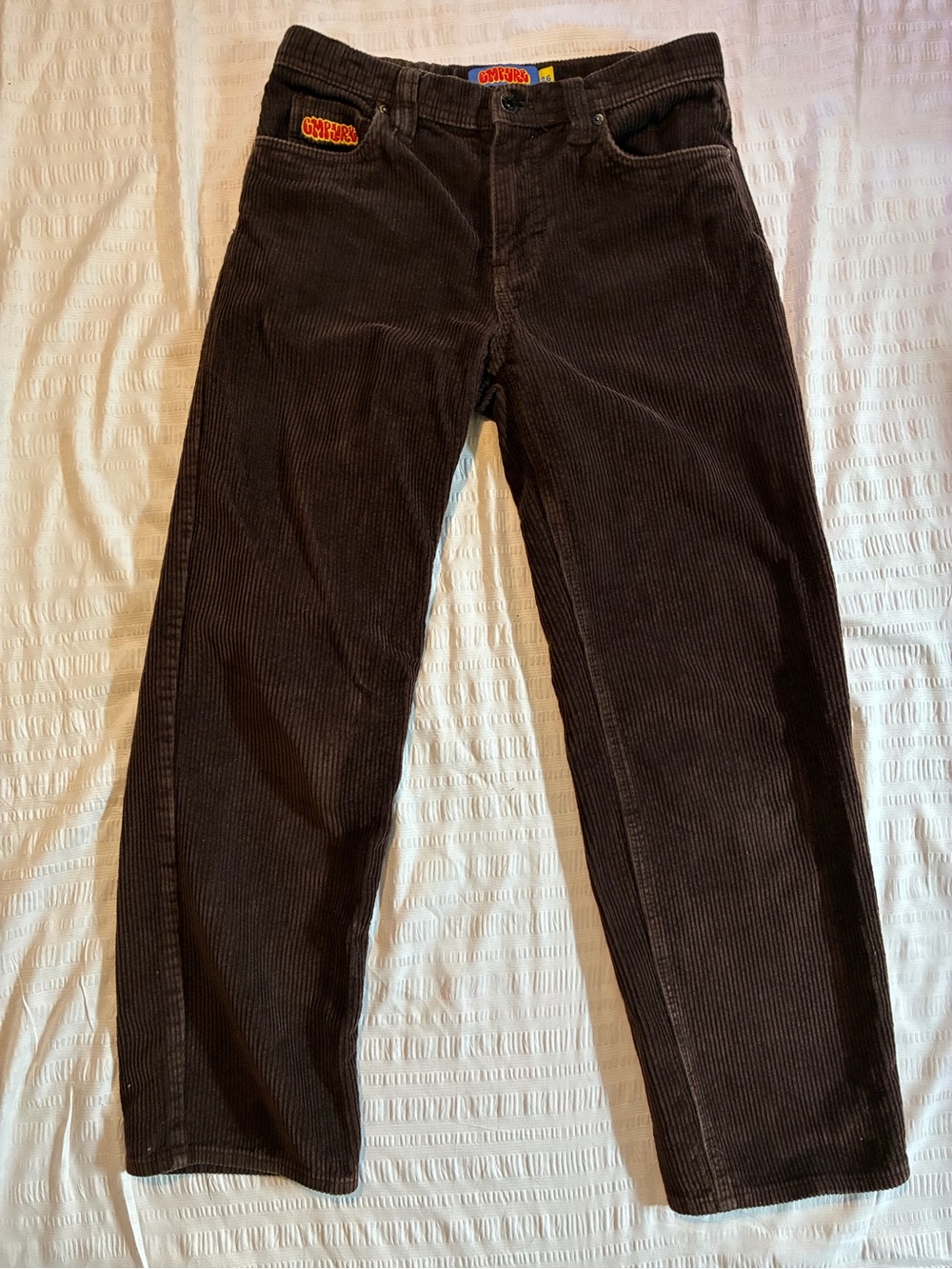 Empyre Brown Relaxed Fit Corduroy Pants Size 26 Skater Y2K Indie⁠